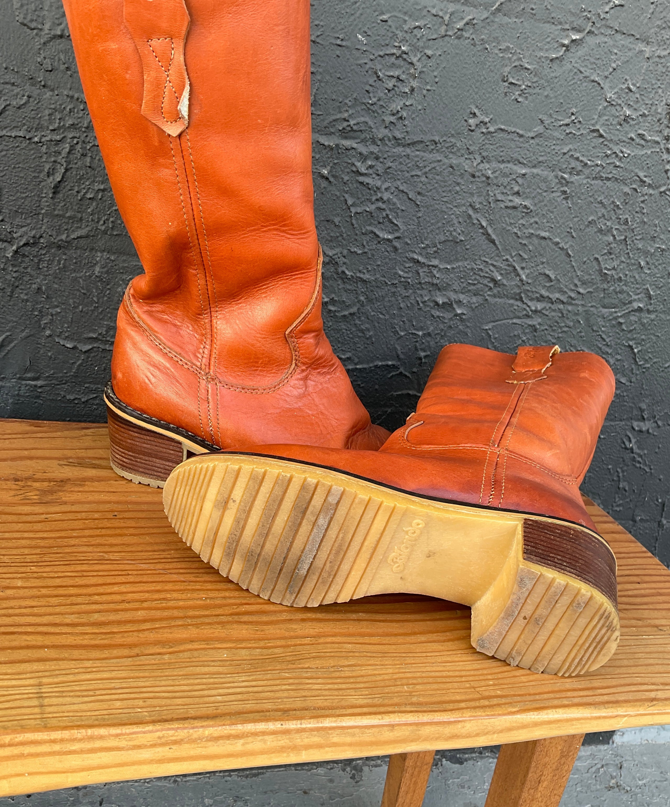 Blondo Western Boot with Shearling Lining Revival Vintage